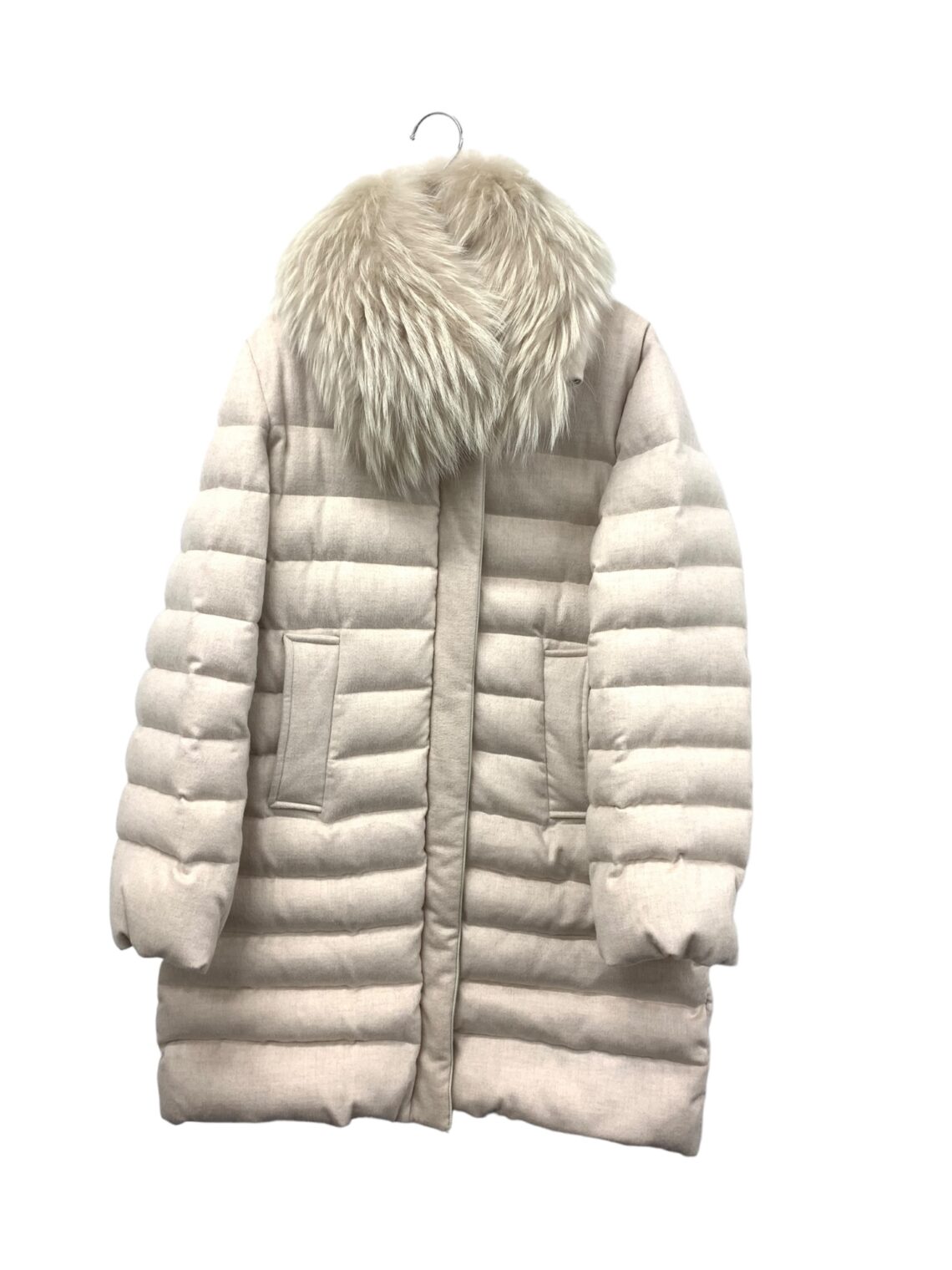 ムーレー CINTIA ダウンコート 40 ベージュ シンティア フォックスファー 22AW買取実績 | 東京都千代田区