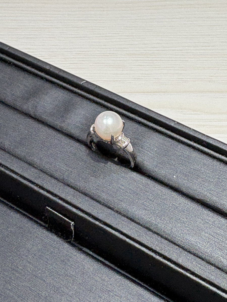 Pt900 真珠付きリング買取実績 | 北海道岩見沢市