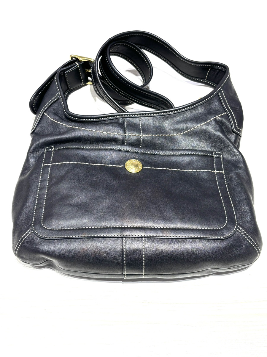 コーチ レザーショルダーバック 黒買取実績 | 札幌市厚別区