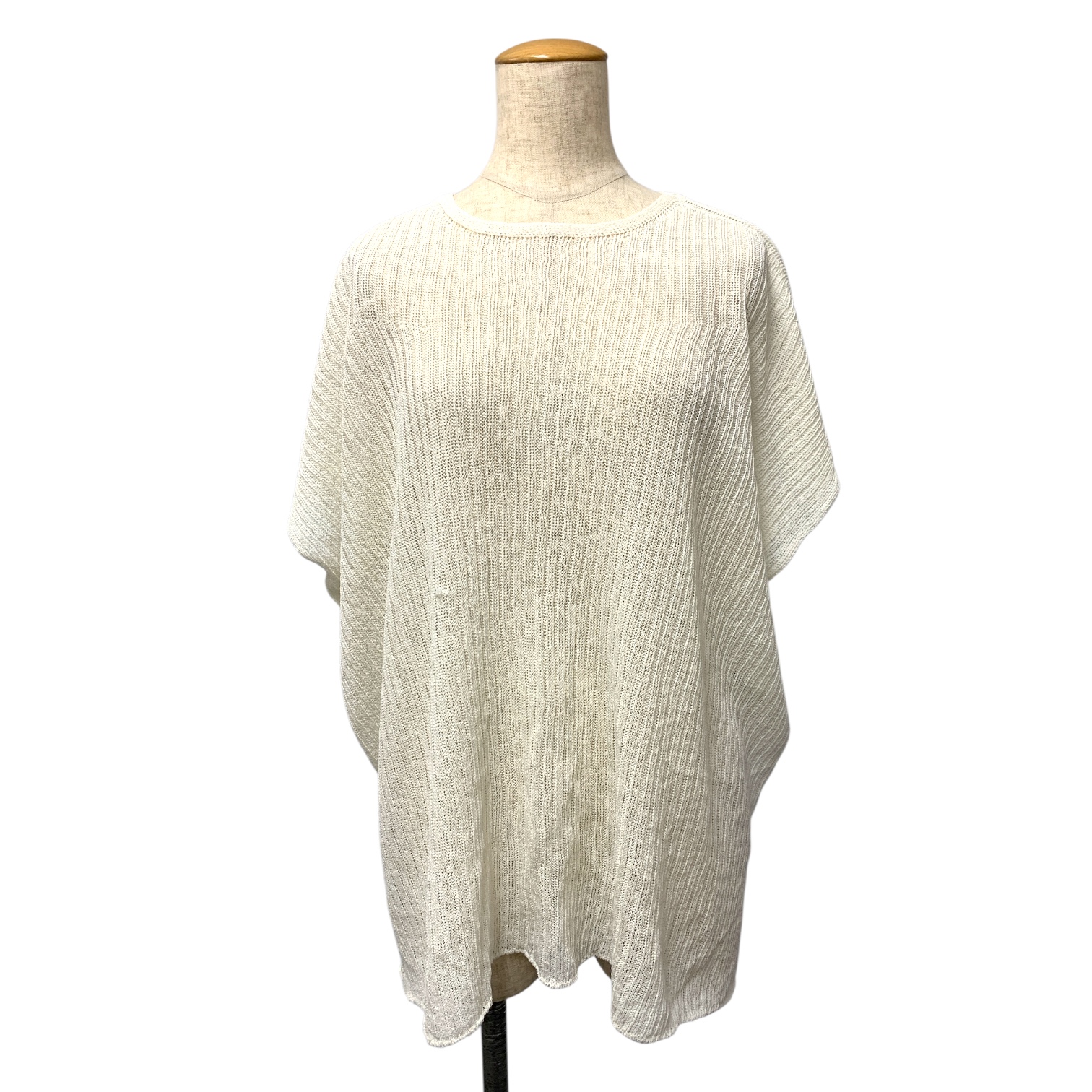 イッセイミヤケ IM41KN783 ニット 2 アイボリー シアー 24SS ITP1TYBRTL3A ISSEY MIYAKE - イッセイミヤケ IM41KN783 ニット 2 アイボリー シアー