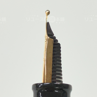 大橋堂万年筆 漆塗りエボナイト スタンダードサイズ 尻細モデル K18金帯 14K仕様（J.S.U刻印あり）
