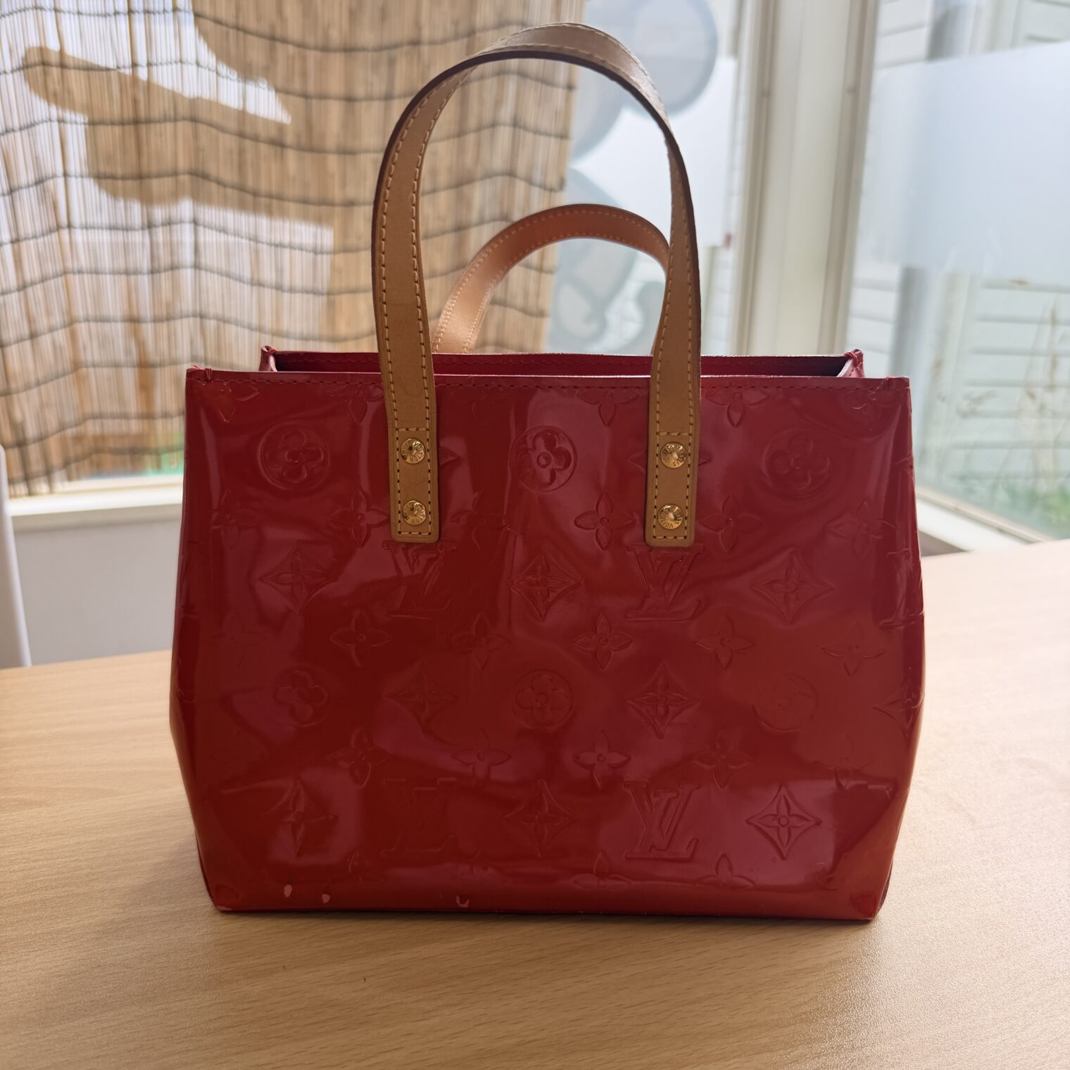 LOUIS VUITTON M91990ヴェルニリードPM ポムダムール トートバッグ買取実績 | 青森県八戸市