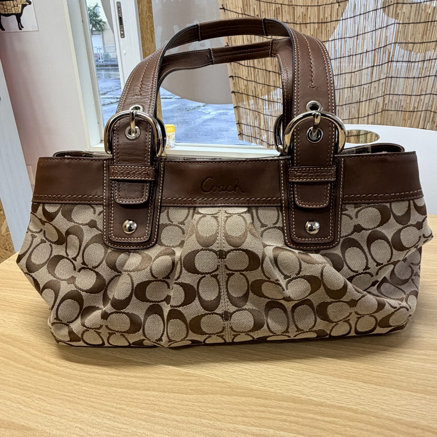 COACH シグネチャー コーチ シグネチャー トートバッグ キャンバス ブラウン F13742 トートバッグ買取実績 | 青森県八戸市