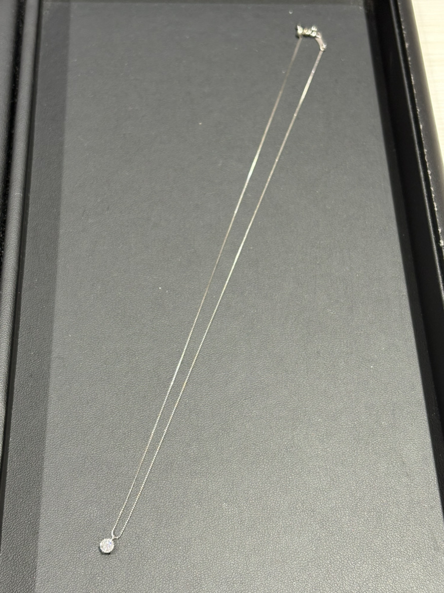 チェーンPt850 トップPt900 ダイヤ0.2ct ネックレス買取実績 | 札幌市厚別区