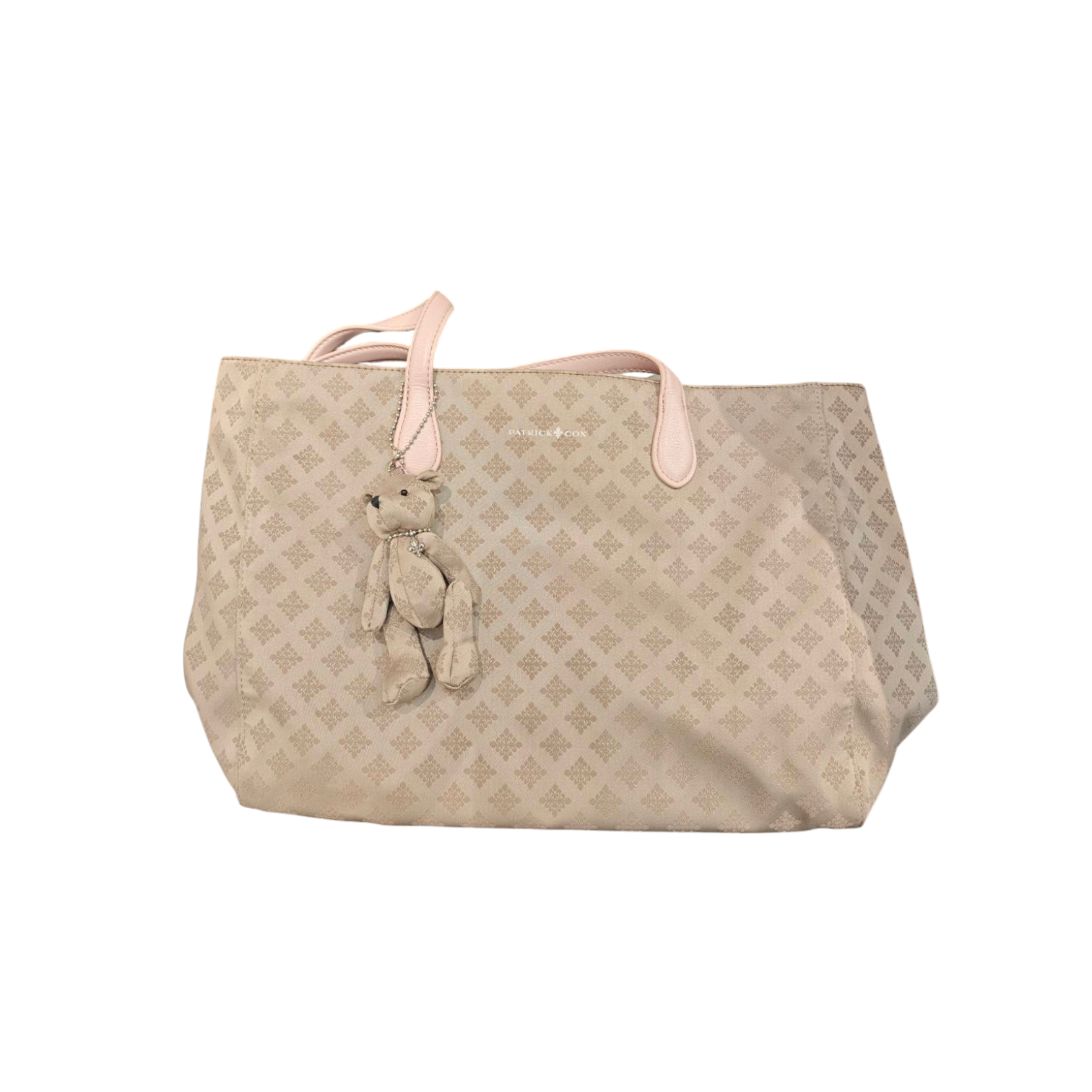 パトリックコックス カラーカルテット トートバッグ くま ぬいぐるみチャーム ピンクxベージュ買取実績 | 神戸市中央区