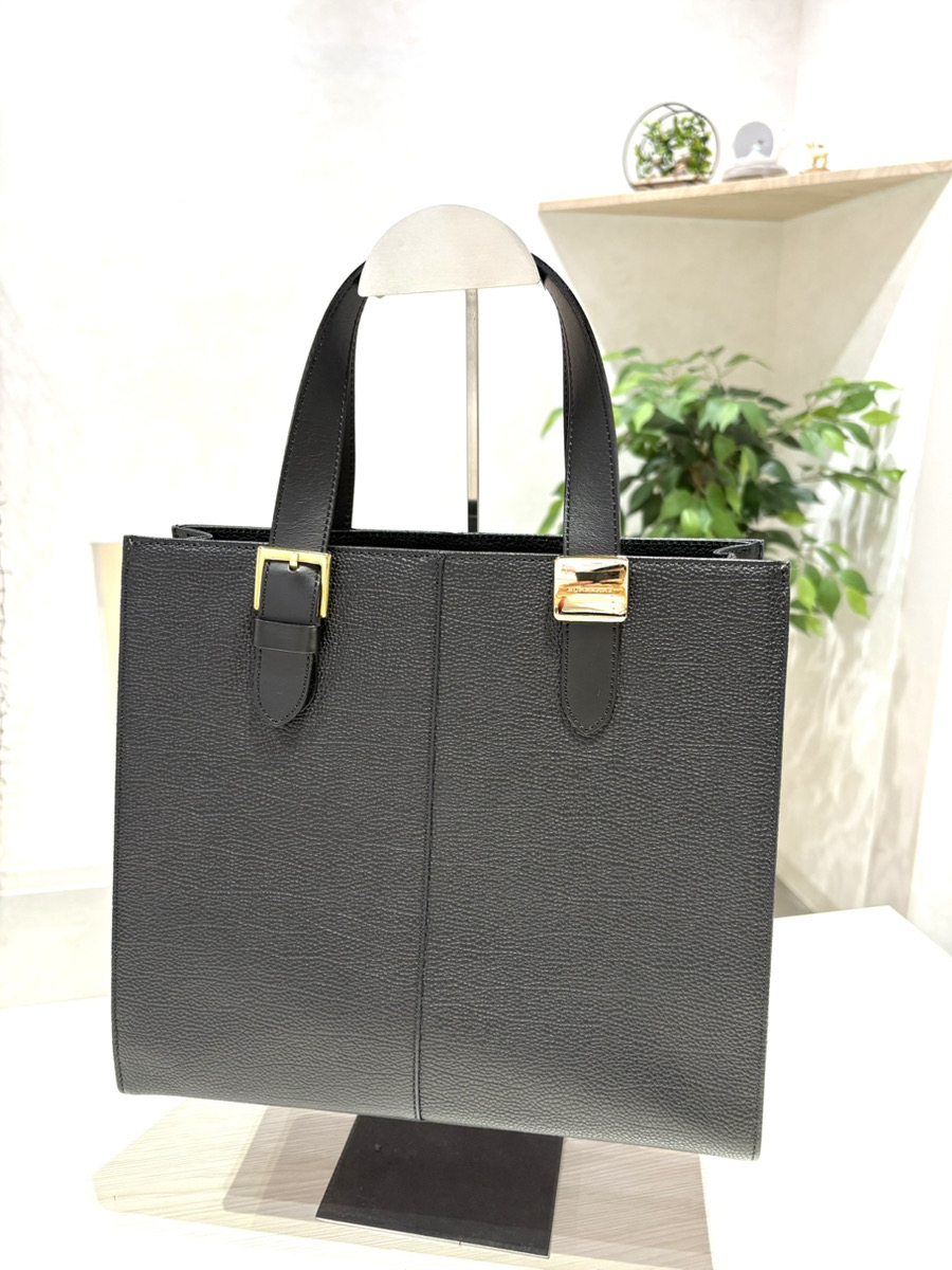 バーバリー ブラックレザー トートバック買取実績 | 札幌市厚別区