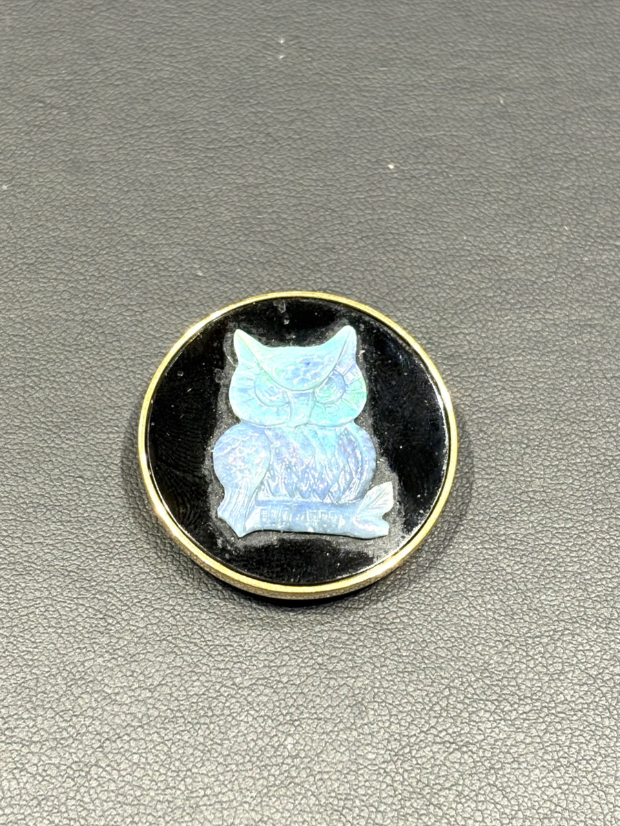 K18（18金）枠 フクロウモチーフ ブローチ買取実績 | 札幌市清田区