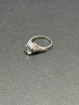 Pt900 アクアマリン 0.8ct デザインリングの参考買取価格