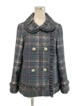 エムズグレイシーコート Needle-punch Check Coat 819529 2018年グリーンの参考買取価格