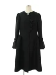 エムズグレイシーコート Jacquard Frill Coat 819503 2018年ブラックの参考買取価格