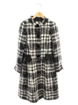 エムズグレイシーコート Black x White Check Coat 819519 2018年ブラックの参考買取価格