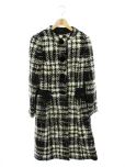 エムズグレイシーコート Black x White Check Coat 819519 2018年ホワイトの参考買取価格