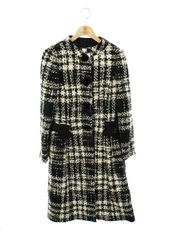 エムズグレイシー コート Black x White Check Coat 819519 2018年ホワイト買取参考価格 | 川崎市宮前区