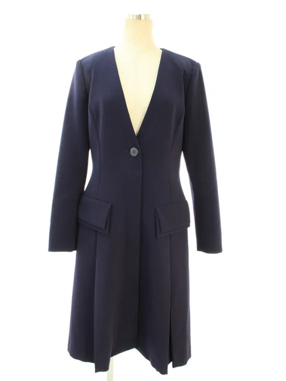 フォクシーニューヨーク collection コート 36077 Front Pleated Fitted Jacket 2018年 ネイビー買取参考価格 | 横浜市神奈川区