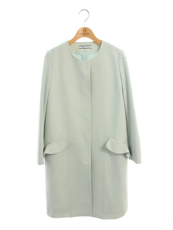 フォクシーニューヨーク collection コート 39682 Doubleface light Weight Coating Flounce Pocket Coat 2019年 ミント買取参考価格 | 東京都台東区