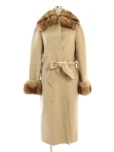 フォクシーブティックコート カシミヤ混 ロシアンセーブルファー ベージュの参考買取価格