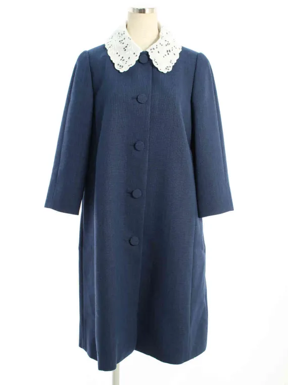フォクシーブティック コート 39453 Coat Selena レース衿付き 2019年 ブルー買取参考価格 | 堺市堺区