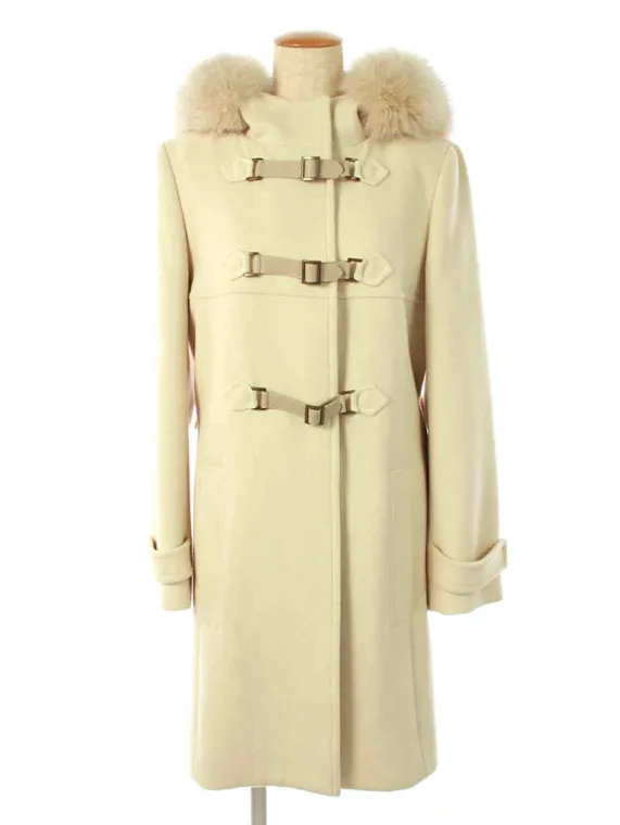 フォクシーブティック コート Duffle Coat カシミヤ フォックスファー 30068 2012年 ベージュ買取参考価格 | 大阪府河内長野市