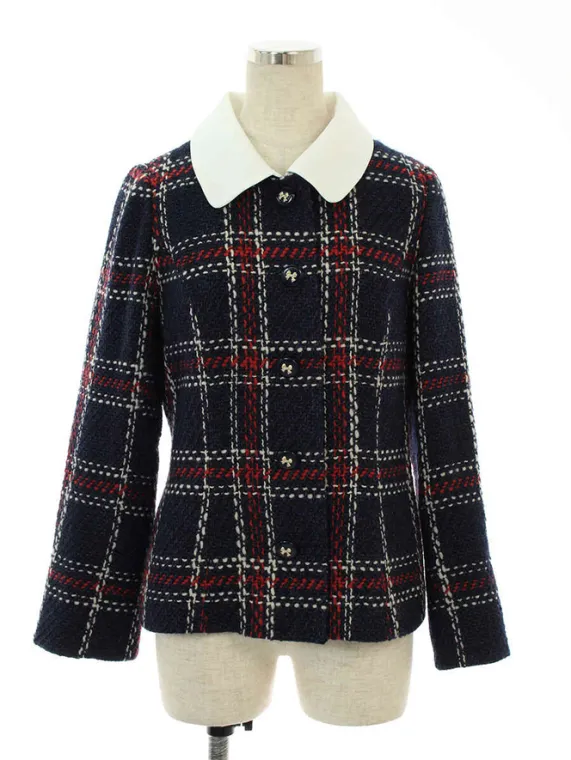エムズグレイシー ジャケット Trad Check Jacket 814530 2018年レッド・ホワイト買取参考価格 | 千葉県白井市