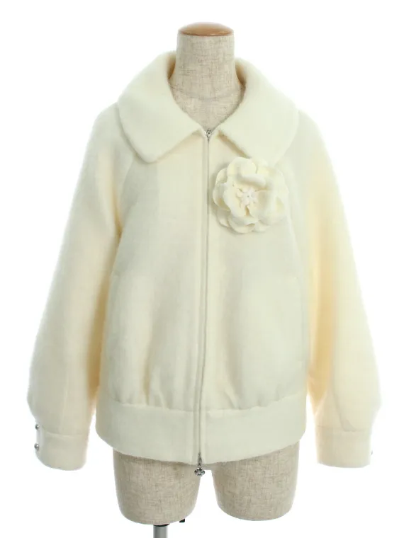 エムズグレイシー ジャケット Shaggy Blouson 819524 2018年ホワイト買取参考価格 | 東京都板橋区