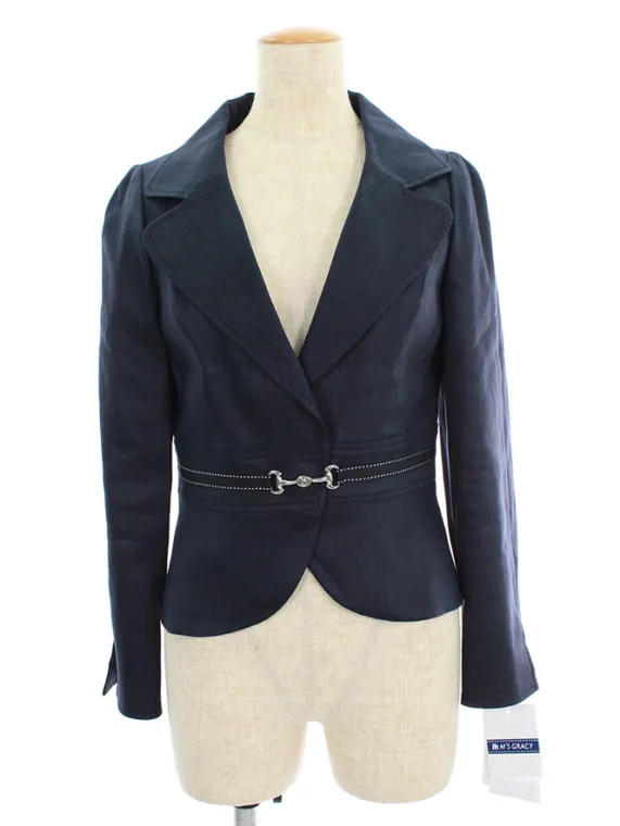 エムズグレイシー ジャケット Tailored Jacket with bit 914115 2019年ネイビー買取参考価格 | 大分県中津市