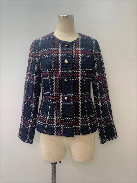 エムズグレイシー ジャケット 2018年 Trad Check Jacket 814530 レッド/ホワイト買取参考価格 | 大分県中津市
