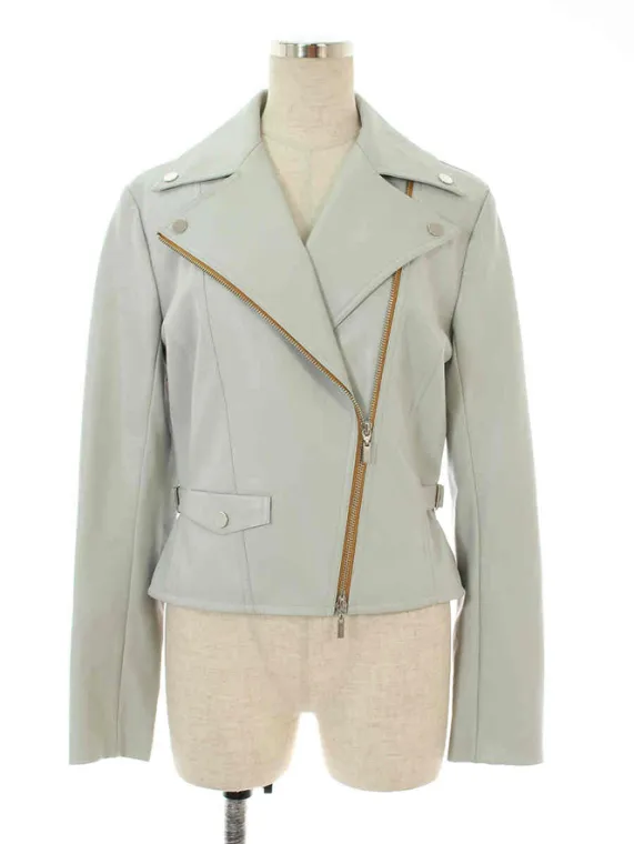 フォクシーニューヨーク collection ジャケット Faux Leather Jacket moon shine 35650 2016年 ブルー買取実績 | 埼玉県東松山市