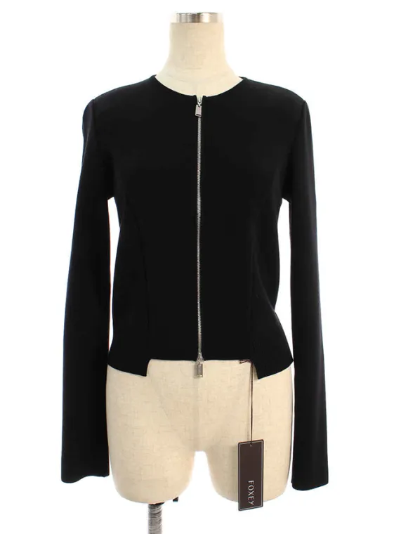 フォクシーニューヨーク collection ジャケット 40697 Knit Jacket Black Jade 2020年 ブラック買取参考価格 | 東京都新宿区