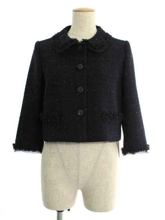 フォクシーブティック ジャケット 38688 Jacket Champagne Tweed 2020年 ミッドナイトブルー買取実績 | 東京都中央区