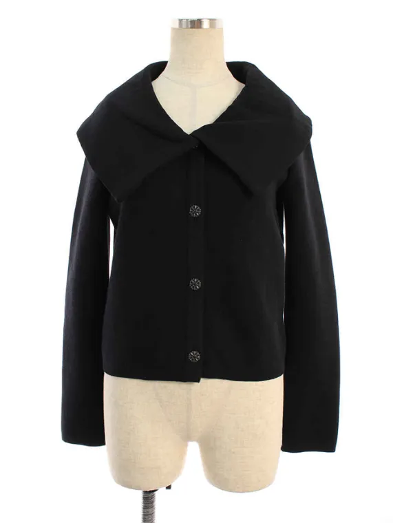 フォクシーブティック ジャケット 37063 Flora knit Cardigan 2017年 ブラック買取実績 | 大阪市中央区