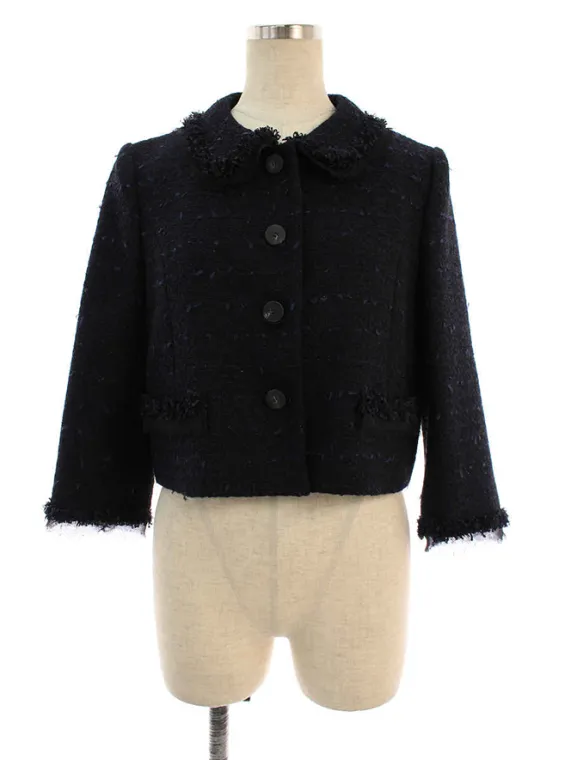 フォクシーブティック ジャケット 38688 Jacket Champagne Tweed 2018年 ネイビー買取実績 | 兵庫県宝塚市