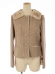 フォクシーブティックジャケット Jacket ミンク襟 38077 2017年 アッシュモカの参考買取価格