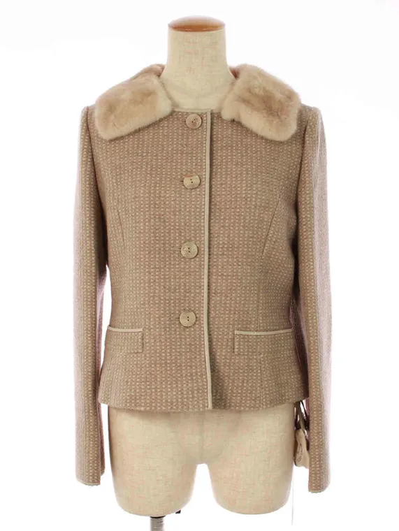 フォクシーブティック ジャケット Jacket ミンク襟 38077 2017年 アッシュモカ買取参考価格 | 東京都文京区