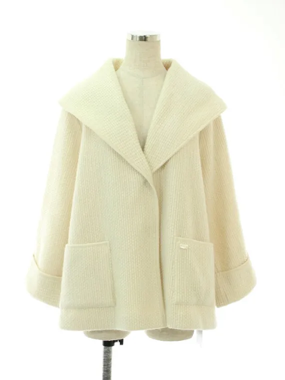 フォクシーブティック ジャケット 37477 Knit Coat Waffle Noir 2017年 ホワイト買取実績 | 東京都大田区