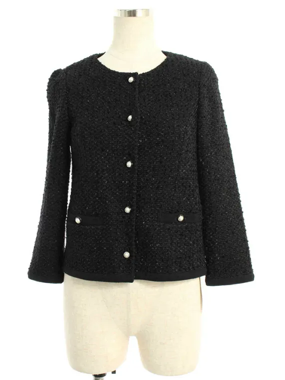 フォクシーブティック ジャケット 36834 Day Knit Tweed Jacket 2017年 ブラックブラック買取実績 | 大阪市中央区