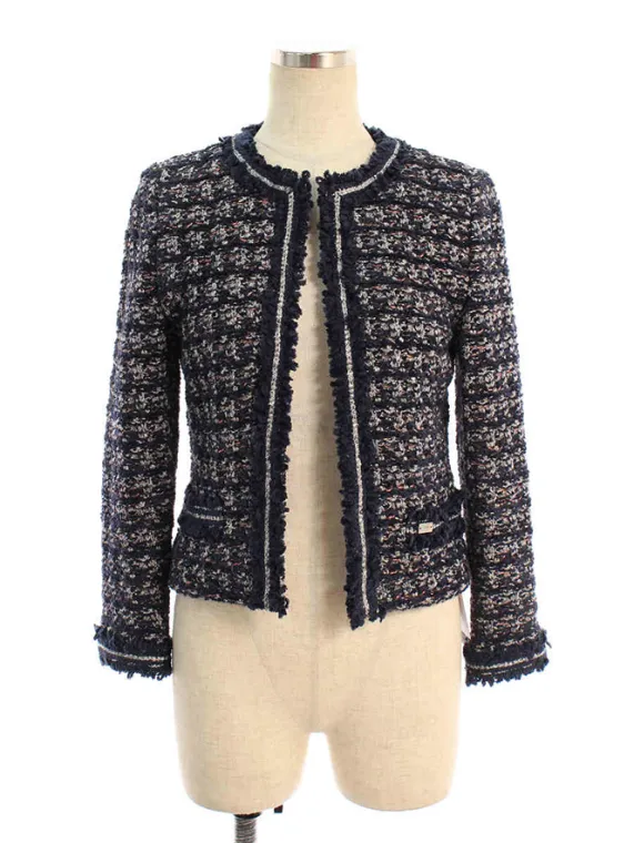 フォクシーブティック ジャケット 35086 Marshmallow Tweed 2015年 ネイビー買取参考価格 | 大阪府枚方市