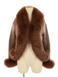 フォクシーブティックジャケット フォックスファー付き ニット 22461 2007年 ブラウンの参考買取価格