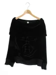 エルメスTシャツ カットソー ロゴ透かし ベロア ブラックの参考買取価格