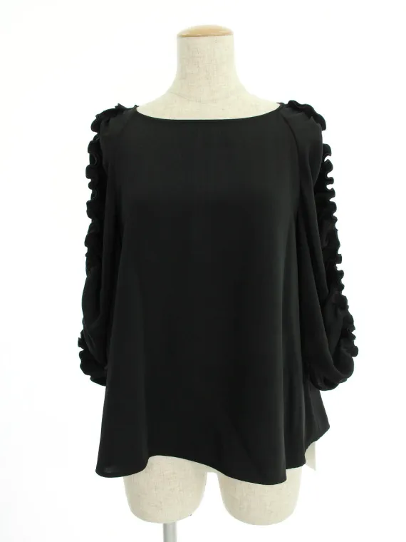 フォクシーニューヨーク Tシャツ カットソー 38662 Blouse 2018年 ブラック買取実績 | 東京都大田区