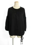 フォクシーニューヨーク collectionTシャツ カットソー 36612 Cupra Satin Novelty Sleeve Top 2017年 ブラックの参考買取価格