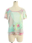 レオナールTシャツ カットソー フラワープリント ブルーの参考買取価格