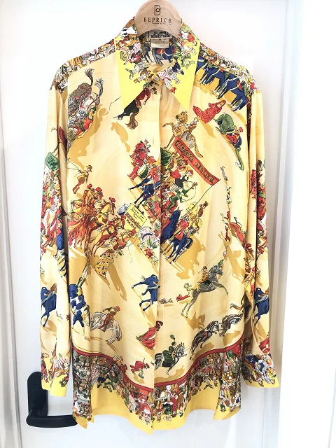 エルメス シャツ シルク CIRQUE MOLIER モリエサーカス イエロー買取参考価格 | 和歌山県御坊市