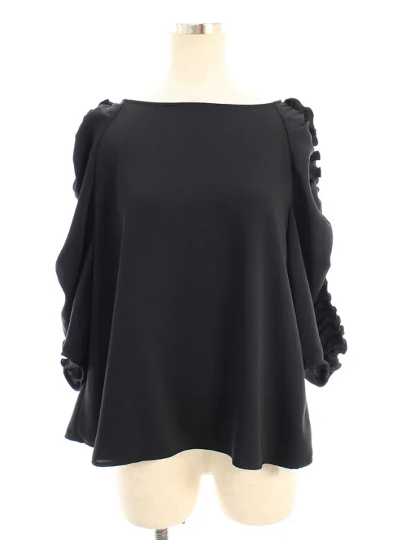 フォクシーニューヨーク シャツ ブラウス 38662 Blouse 2018年 ブラック買取実績 | 福岡市中央区