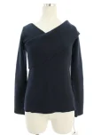 アディアムニット セーター 39753 LAYERED RIB V-NECK TOP 2019年 ネイビーの参考買取価格
