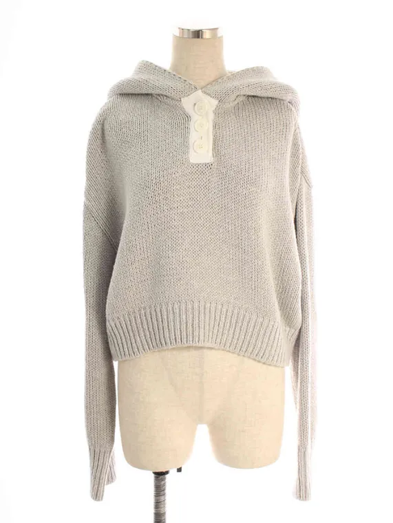 アディアム ニット セーター 36530 Light Gray Chuncky Knitted Hoodie 2017年 グレー買取参考価格 | 大阪府泉佐野市
