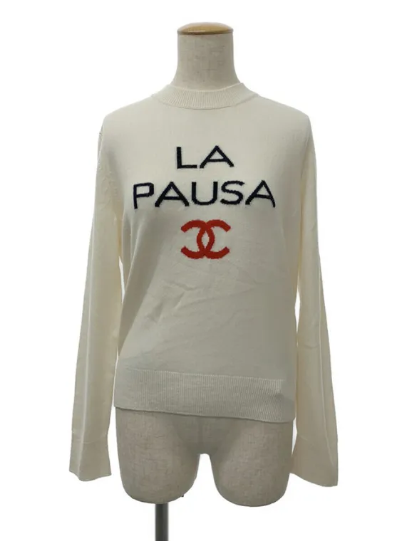 シャネル ニット セーター LA PAUSA ラパウザ カシミヤ P60439K46038 ホワイト買取参考価格 | 大阪市浪速区