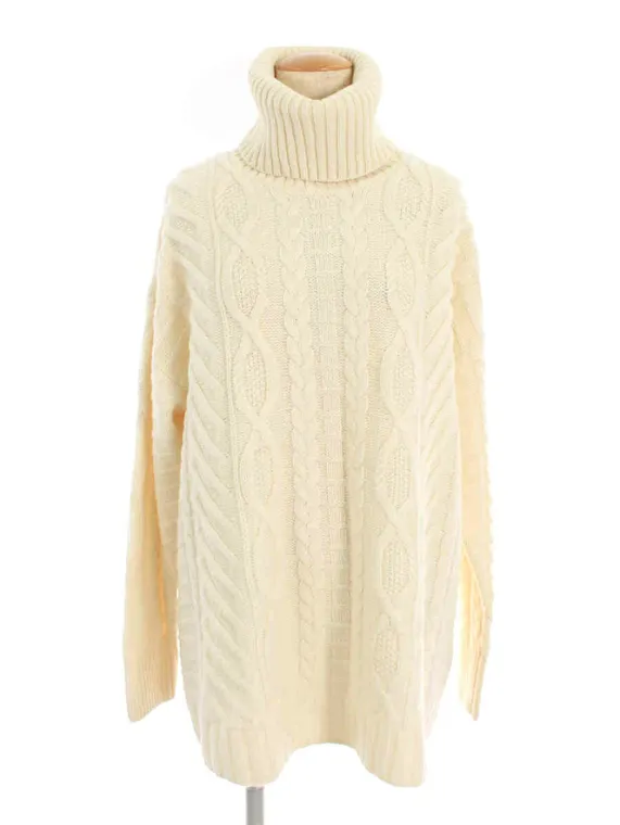 フォクシーニューヨーク collection ニット セーター 35972 Long Sleeve Fisherman Pullover 2016年 ホワイト買取実績 | 兵庫県宝塚市