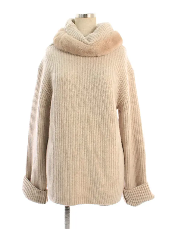 フォクシーブティック ニット セーター 41542 Tops カシミヤ ミンクファー 2019年 ベージュ買取実績 | 東京都大田区