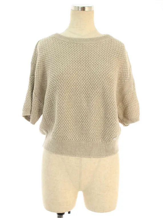 フォクシーブティック ニット セーター 39676 Knit Top Linen Cross 2019年 ベージュ買取実績 | 兵庫県宝塚市