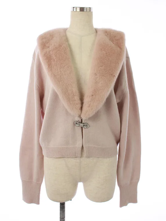 フォクシーブティック カーディガン ミンクファー ビジュー 39197 2018年 ピンク買取実績 | 東京都港区